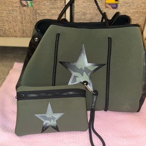 Haute Shore bag with wristlet. Excellent condition